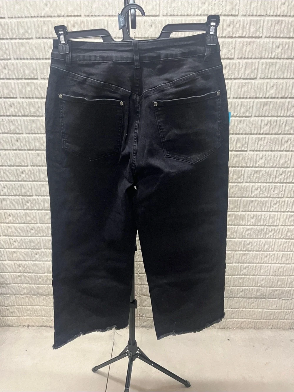Cupshe Black Corduroy Wide-Leg Men's Pants